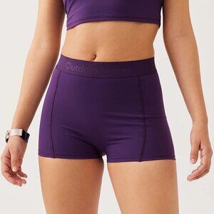 Outdoor Voices Zoom 1.5" SuperForm Fitted Bloomer Shorts Purple Size XXS NWT